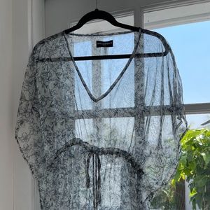 Karl Lagerfeld Sheer swimsuit cover up